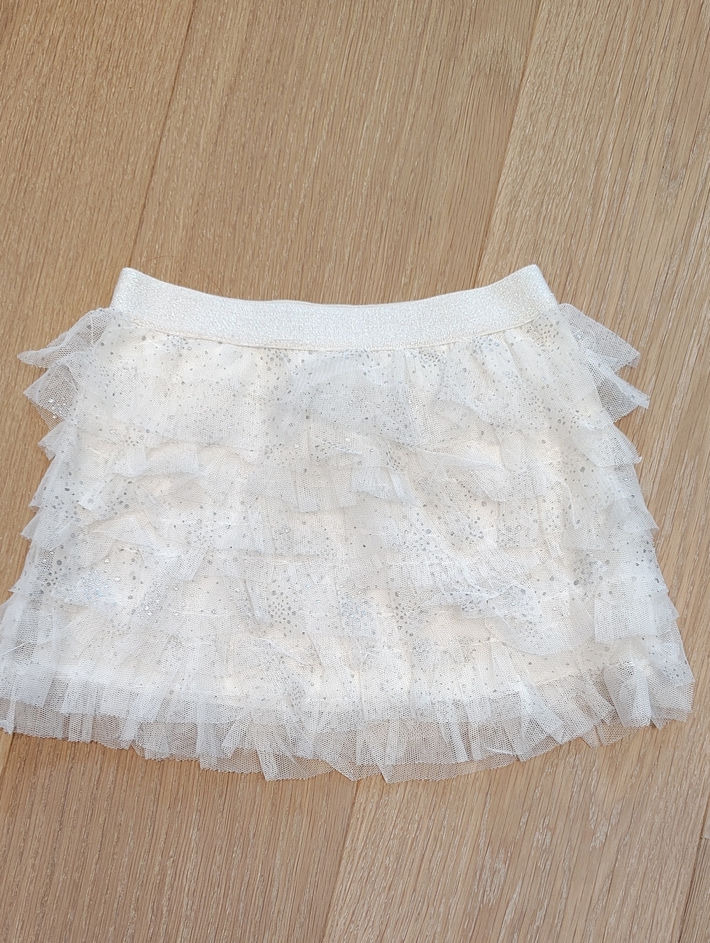 Place Ivory Layered Tulle Ruffle Skirt